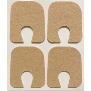 Aetna Foot Products Adhesive Felt U-Shaped Callus or Toe Pads Pack of 100, 1/8